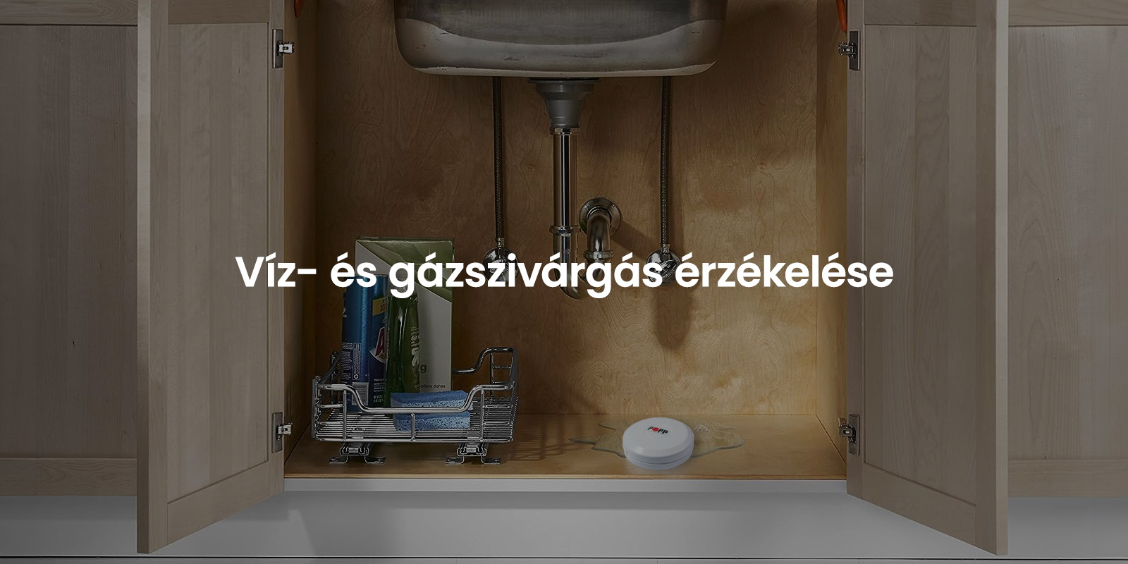 Víz- és gázszivárgás érzékelése