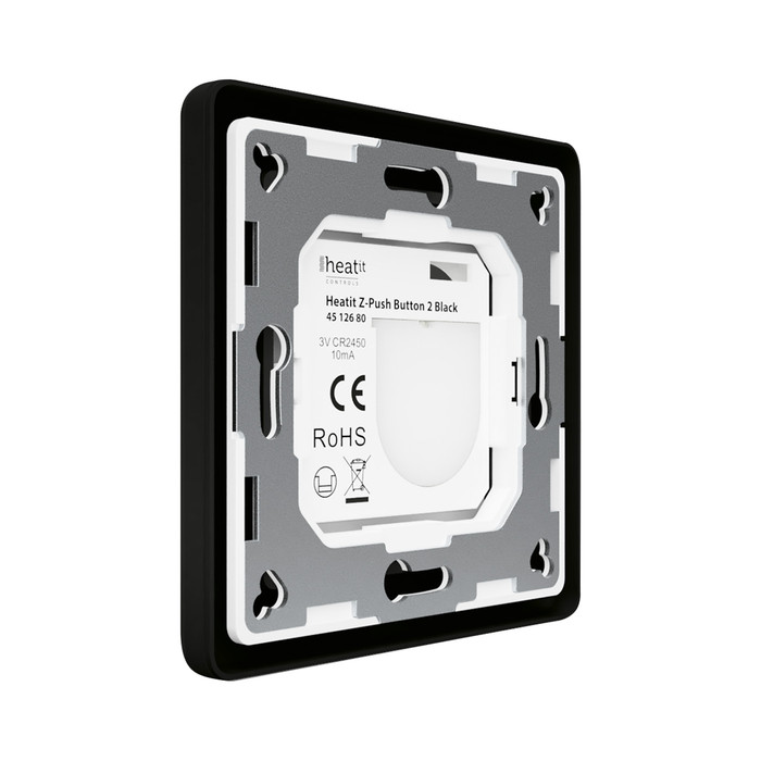 Heatit Z-Push Button 2 (matt fekete) - 4