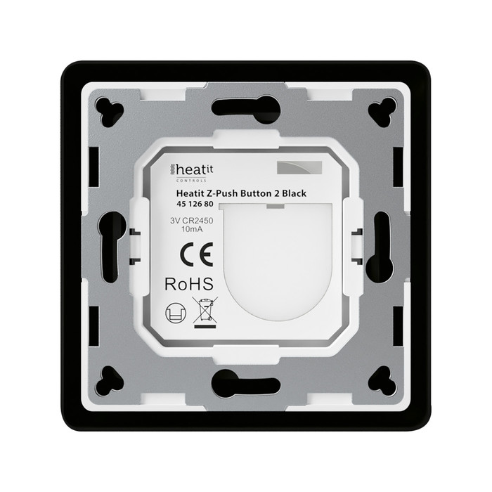 Heatit Z-Push Button 2 (matt fekete) - 5