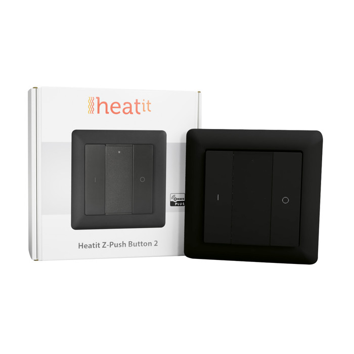 Heatit Z-Push Button 2 (matt fekete) - 9