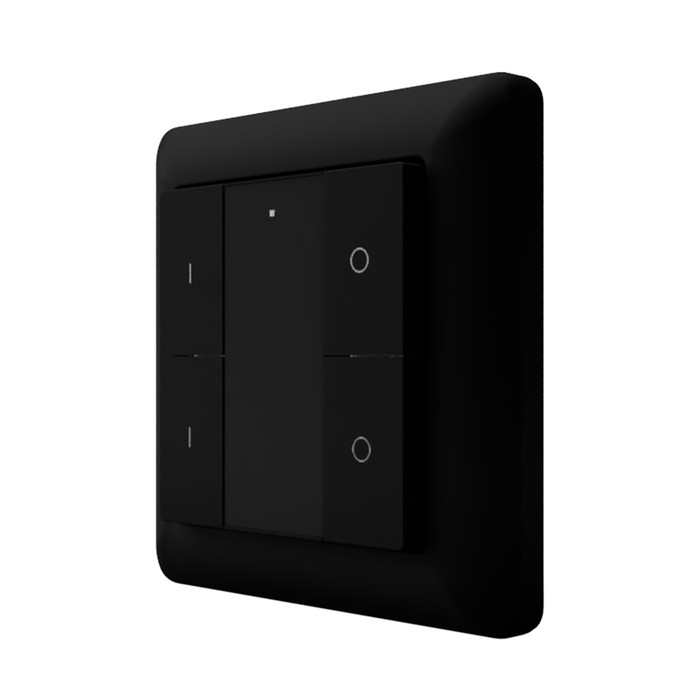 Heatit Z-Push Button 4 (matt fekete) - 3