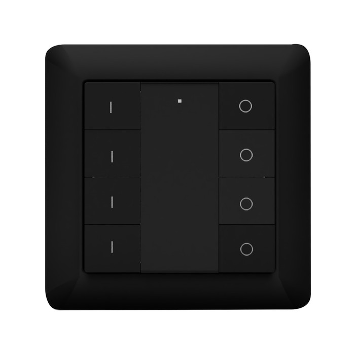 Heatit Z-Push Button 8 (matt fekete) - 2