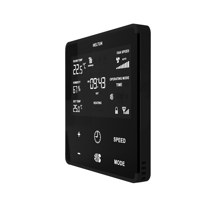 Heltun Fan Coil Thermostat (fekete-fekete) - 2