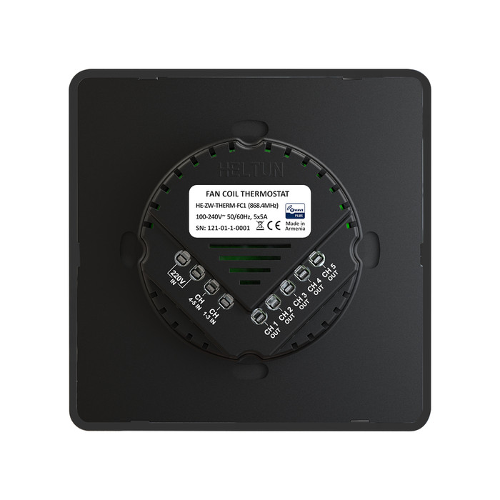 Heltun Fan Coil Thermostat (fekete-fekete) - 3