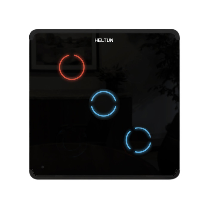 Heltun Touch Panel Switch Trio (fekete-fekete)