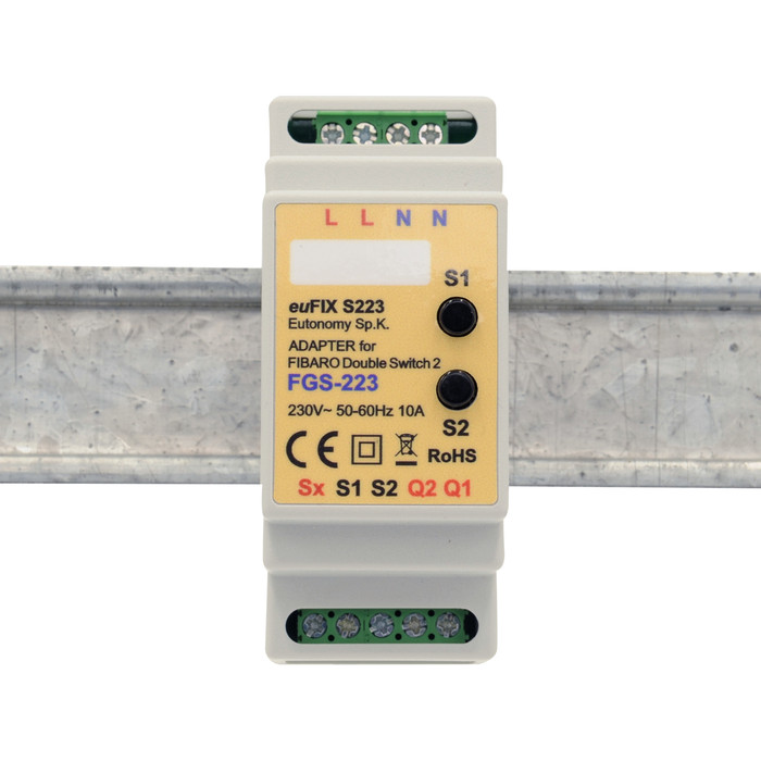 Eutonomy euFIX S223 DIN adapter (with button) - 3