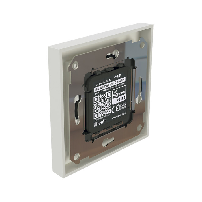 Heatit Z-Push Wall Controller (RAL 9010) - 2
