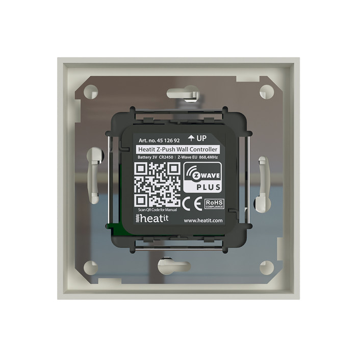 Heatit Z-Push Wall Controller (RAL 9010) - 7