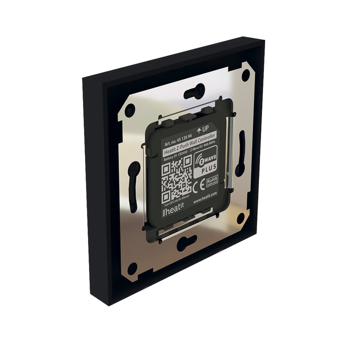 Heatit Z-Push Wall Controller (matt fekete) - 2