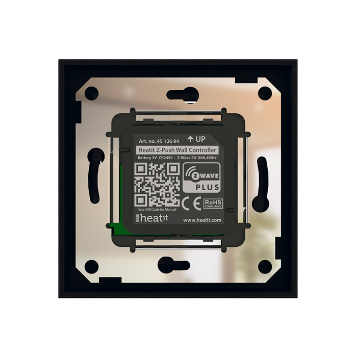 Heatit Z-Push Wall Controller (matt fekete) - 7