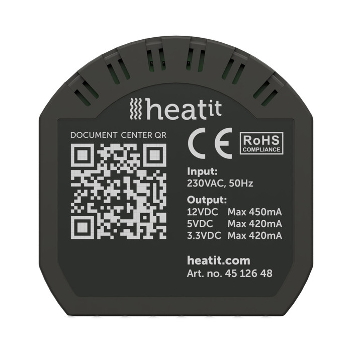 Heatit Transformer 3,3/5/12V - 2