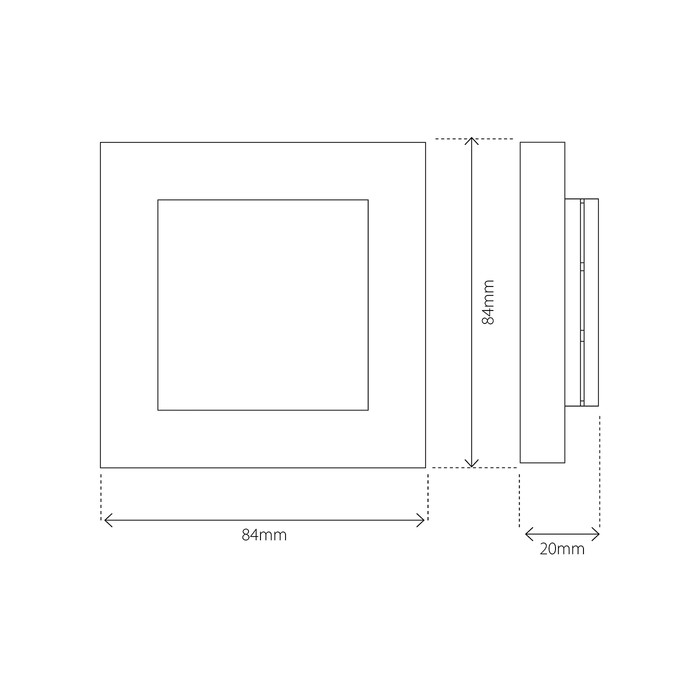Heatit External RoomSensor (RAL 9010) - 4