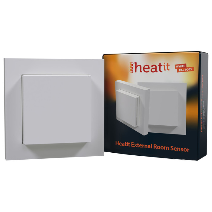 Heatit External RoomSensor (RAL 9003) - 6