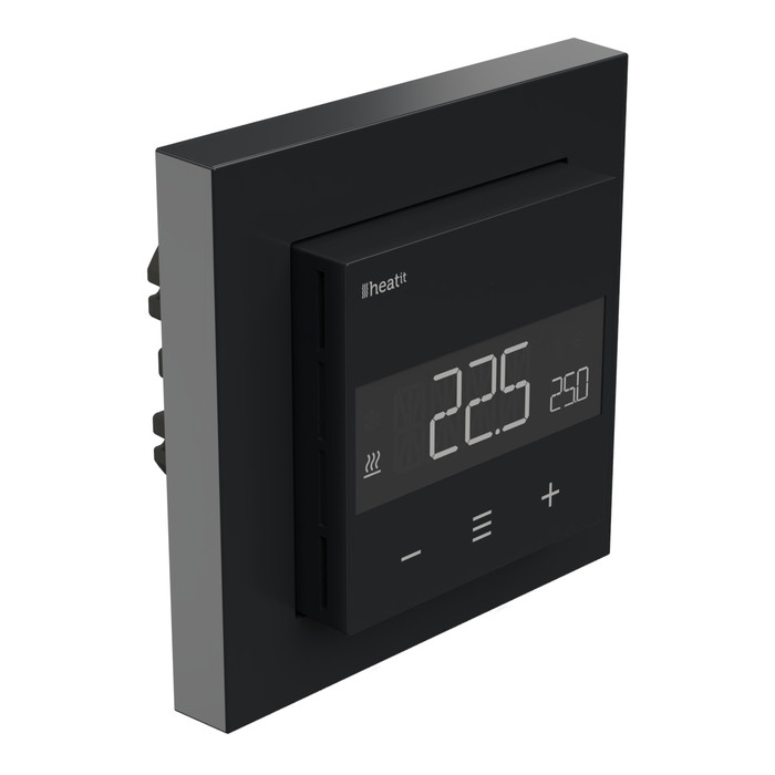 Heatit Z-TRM6 thermostat (matt fekete)