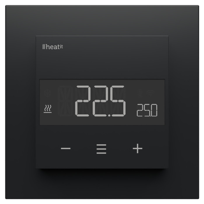 Heatit Z-TRM6 thermostat (matt fekete) - 2