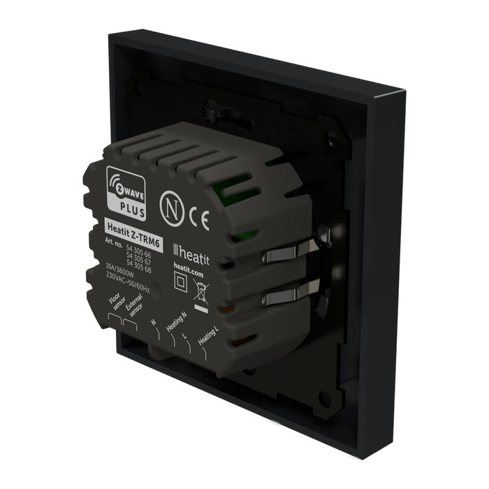 Heatit Z-TRM6 thermostat (matt fekete) - 5