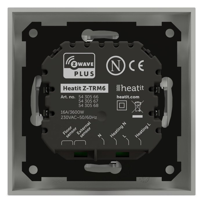 Heatit Z-TRM6 thermostat (RAL 9003) - 3