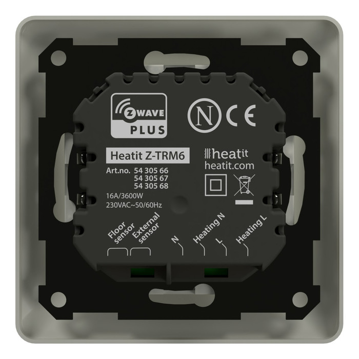Heatit Z-TRM6 thermostat (RAL 9010) - 3
