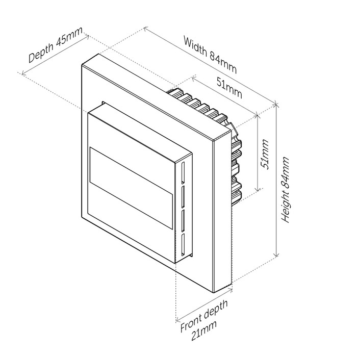 Heatit Z-TRM6 DC thermostat (RAL 9003) - 7