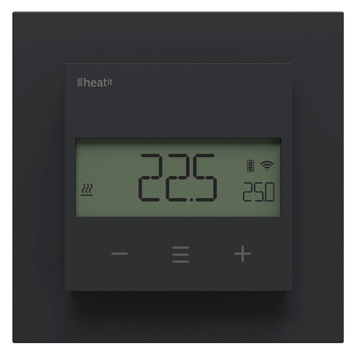 Heatit Z-Temp3 thermostat (matt fekete) - 2