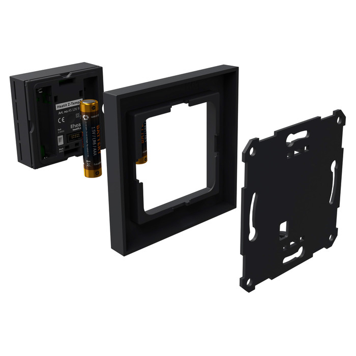 Heatit Z-Temp3 thermostat (matt fekete) - 6