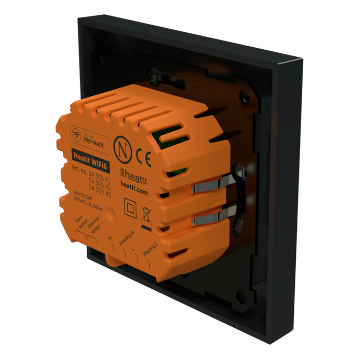Heatit WiFi6 thermostat (matt fekete) - 4